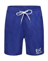 ea7 summer beach pants cotton hommes neon strips blue